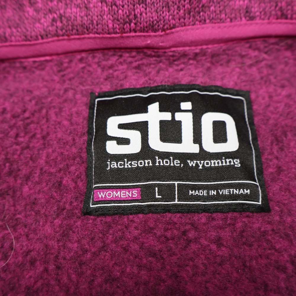 Stio Sweatshirt Womens Large Purple 1/4 Zip Soft Fleece Pullover Outdoor Hiking - Picture 8 of 14